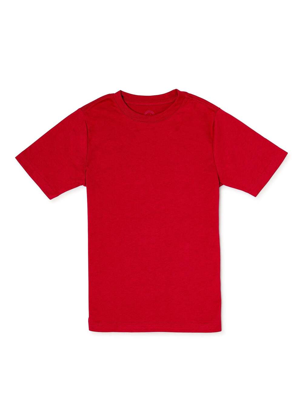 Wonder Nation Boys' Solid Red Short Sleeve T-Shirt Kids Youth Size Small 6-7